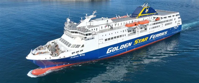 Andros King ferry at Rafina