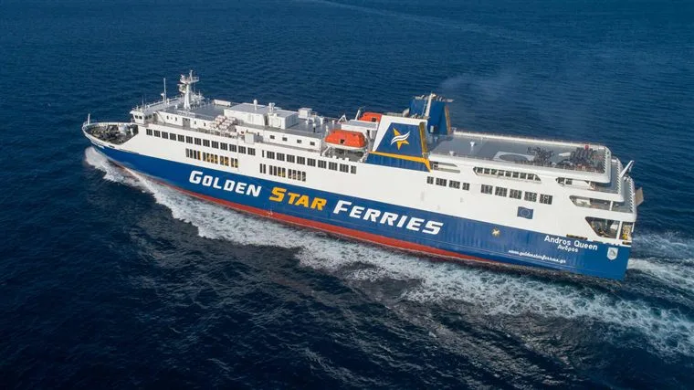 Andros Queen ferry at Rafina