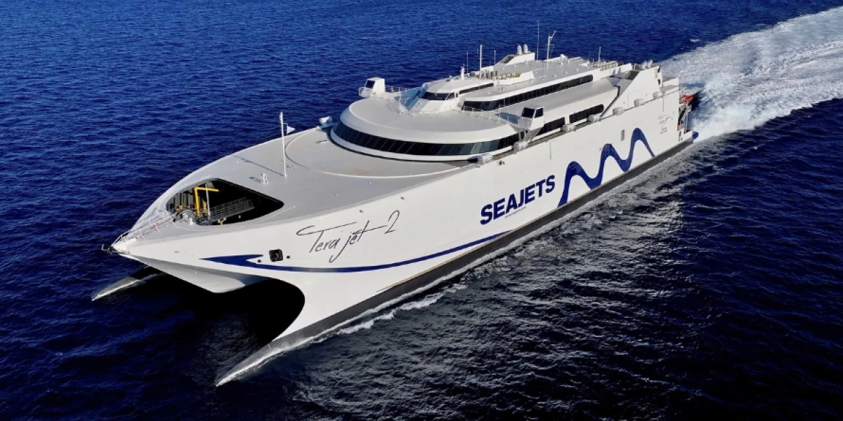 TerraJet 2 high-speed ferry at Rafina